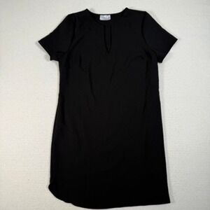 Nymphe Los Angeles Women's Black Short Sleeve Dress, L, Little Black Dress
